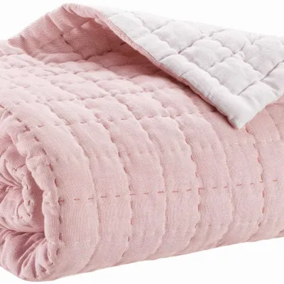 Linge de lit - Jeté Cambra Terracotta 240 x 260 - MAISON VIVARAISE - SDE VIVARAISE WINKLER