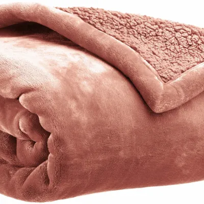 Plaids - Maxi plaid Michka Terracotta 180 x 220 - MAISON VIVARAISE - SDE VIVARAISE WINKLER