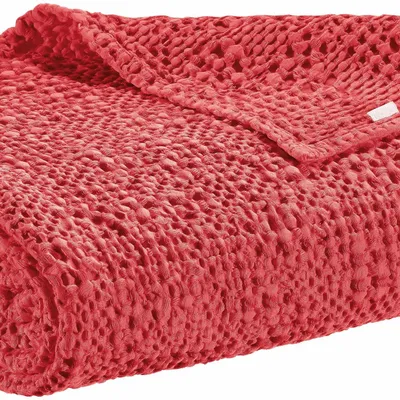 Bed linens - Tana Throw Framboise 240 X 260 - MAISON VIVARAISE - SDE VIVARAISE WINKLER