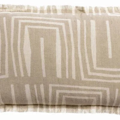 Coussins - Coussin imprimé Tina Naturel 30 x 50 - MAISON VIVARAISE - SDE VIVARAISE WINKLER