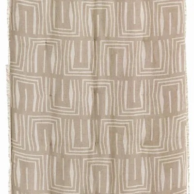 Bed linens - Tina Printed Comforter Naturel 85 X 200 - MAISON VIVARAISE - SDE VIVARAISE WINKLER