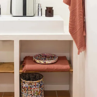 Bath towels - Zoe Bath Towel Sienne 50 X 100 - MAISON VIVARAISE - SDE VIVARAISE WINKLER