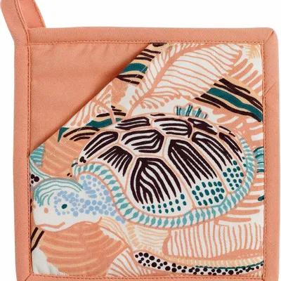 Maniques - Manique 2 en 1 Dori recyclée Pêche 20 x 20 - MAISON VIVARAISE - SDE VIVARAISE WINKLER