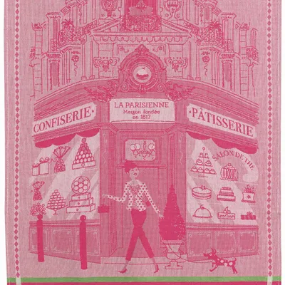 Torchons - Torchon jacquard Pâtisserie Rose 50 x 70 - MAISON VIVARAISE - SDE VIVARAISE WINKLER