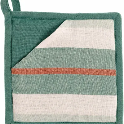 Maniques - Manique 2 en 1 recyclée Yuna Vert eau 20 x 20 - MAISON VIVARAISE - SDE VIVARAISE WINKLER