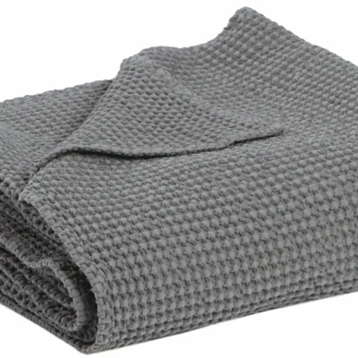 Linge de lit - Jeté recyclé Maia Tourterelle 260 x 260 - MAISON VIVARAISE - SDE VIVARAISE WINKLER