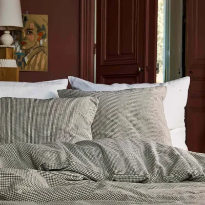 Linge de lit - Housse de couette Gustave Caviar 240 x 260 - LA CERISE SUR LE GATEAU