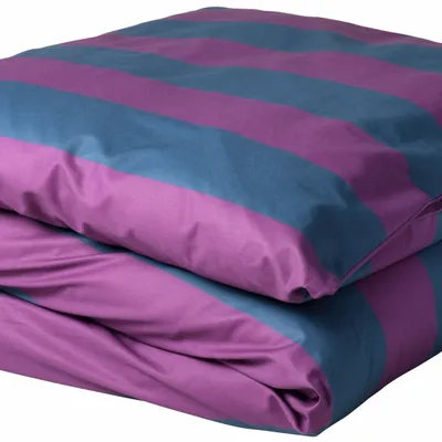 Linge de lit - Housse de couette Malo Purple rain/Orage 240 x 260 - LA CERISE SUR LE GATEAU
