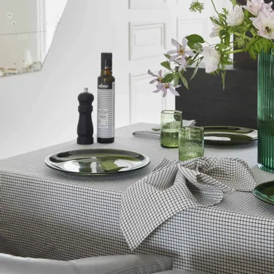 Nappes - Nappe Gustave Caviar 160 x 250 - LA CERISE SUR LE GATEAU