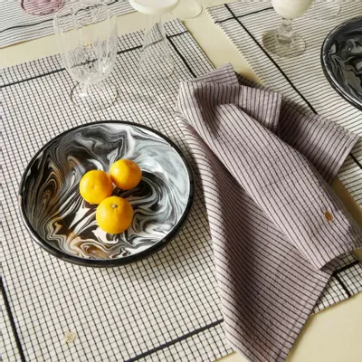 Serviettes - Lot de 2 serviettes de table Léonie Poivre rose 40 x 40 - LA CERISE SUR LE GATEAU