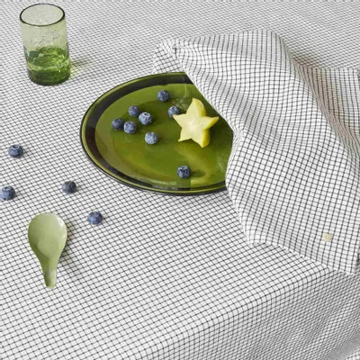 Napkins - Set of 2 Gustave napkins Gustave Caviar 40 X 40 - LA CERISE SUR LE GATEAU