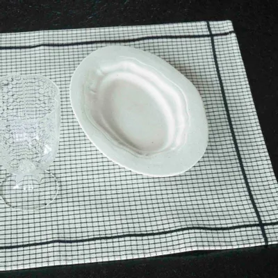 Table cloths - Set of 2 Gustave placemats Gustave Caviar 40 X 50 - LA CERISE SUR LE GATEAU