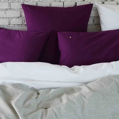 Bed linens - Céleste Pillowcase Purple rain 65 X 65 - LA CERISE SUR LE GATEAU