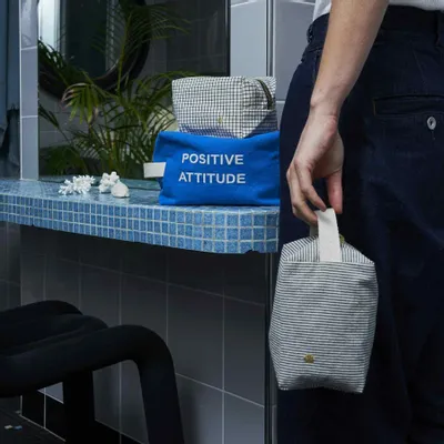 Pochettes - Trousse cube Finette Caviar L 22 x 14 x 10,5 - LA CERISE SUR LE GATEAU