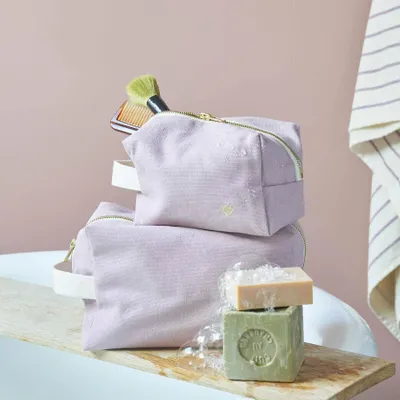 Pochettes - Trousse cube Iona Poivre rose L 22 x 14 x 10,5 - LA CERISE SUR LE GATEAU