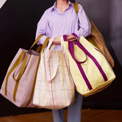 Bags and totes - Maxi Bag Poppins Poivre rose 48 X 33 X 33 - LA CERISE SUR LE GATEAU