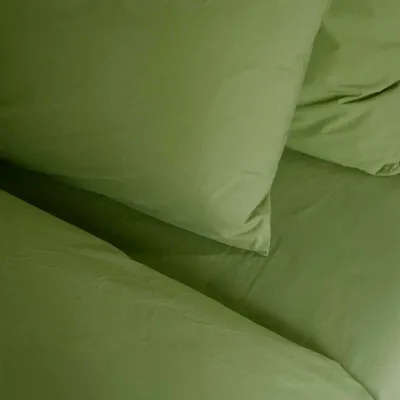 Linge de lit - Drap housse Céleste Pistacchio 200 x 180 - LA CERISE SUR LE GATEAU