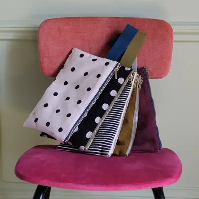 Clutches - Pouch with handle Iona Nuts 14 X 24 - LA CERISE SUR LE GATEAU