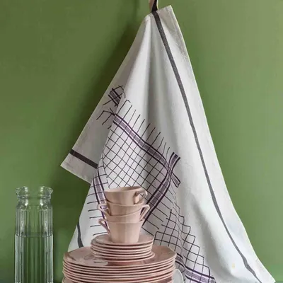 Dish towels - Tonton Tea Towel Violet 70 X 50 - LA CERISE SUR LE GATEAU