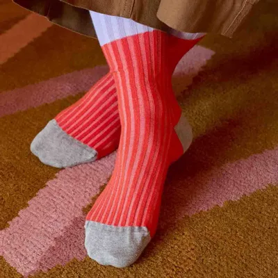 Chaussettes - Chaussettes Yvette Tangerine 39/41 - LA CERISE SUR LE GATEAU