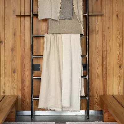 Throw blankets - Recycled Throw Bruna Naturel 130 X 180 - MAISON VIVARAISE - SDE VIVARAISE WINKLER