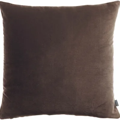 Cushions - Plain Cushion Elise Ébène 45 X 45 - MAISON VIVARAISE - SDE VIVARAISE WINKLER