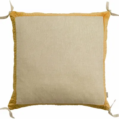 Coussins - Coussin Elise Chambray Maïs 45 x 45 - MAISON VIVARAISE - SDE VIVARAISE WINKLER