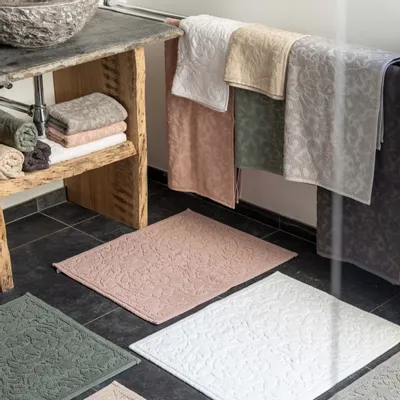 Bath towels - Gilda Bath Towel Perle 70 X 130 - MAISON VIVARAISE - SDE VIVARAISE WINKLER