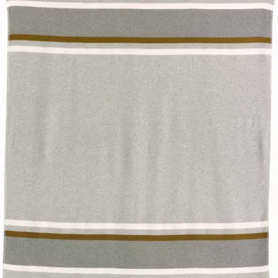 Plaids - Plaid jacquard recyclé Gioia Perle 140 x 185 - MAISON VIVARAISE - SDE VIVARAISE WINKLER