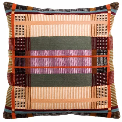 Cushions - Embroidered Cushion Kaël Multico 45 X 45 - MAISON VIVARAISE - SDE VIVARAISE WINKLER