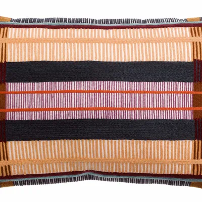 Cushions - Embroidered Cushion Kaël Multico 30 X 50 - MAISON VIVARAISE - SDE VIVARAISE WINKLER