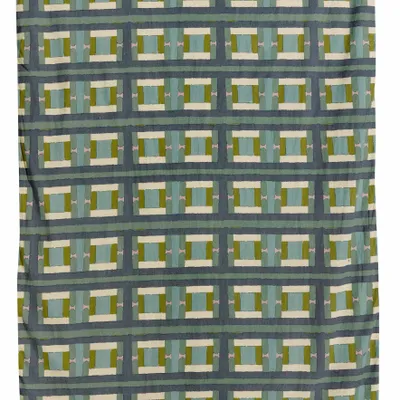 Throw blankets - Taho Printed Throw Blanket Vert de gris 135 X 200 - MAISON VIVARAISE - SDE VIVARAISE WINKLER