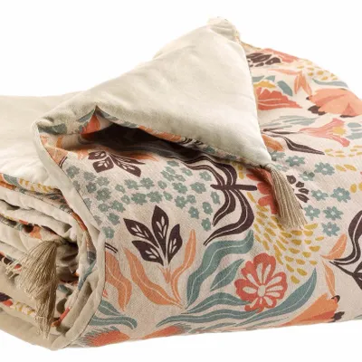 Linge de lit - Edredon imprimé Youri Multico 85 x 200 - MAISON VIVARAISE - SDE VIVARAISE WINKLER