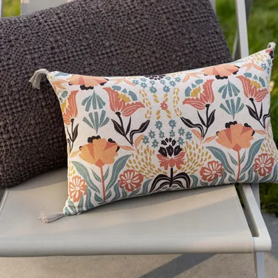 Cushions - Youri Printed Cushion Multico 30 X 50 - MAISON VIVARAISE - SDE VIVARAISE WINKLER