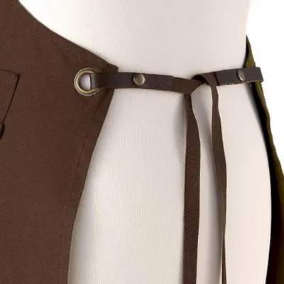 Tabliers de cuisine - Tablier de cuisine Léo Café 70 x 90 - MAISON VIVARAISE - SDE VIVARAISE WINKLER