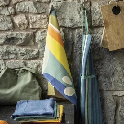 Dish towels - Lineo Recycled Tea Towel Multico 50 X 70 - MAISON VIVARAISE - SDE VIVARAISE WINKLER