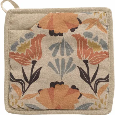 Potholders - 2-in-1 Pot Holder Youri Multico 20 X 20 - MAISON VIVARAISE - SDE VIVARAISE WINKLER