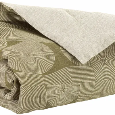 Plaids - Plaid imprimé Tito Naturel 135 x 200 - MAISON VIVARAISE - SDE VIVARAISE WINKLER