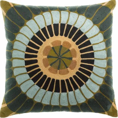 Cushions - Embroidered Cushion Zeno Multico 45 X 45 - MAISON VIVARAISE - SDE VIVARAISE WINKLER