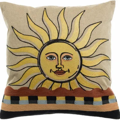 Coussins - Coussin brodé Adria Multico 45 x 45 - MAISON VIVARAISE - SDE VIVARAISE WINKLER