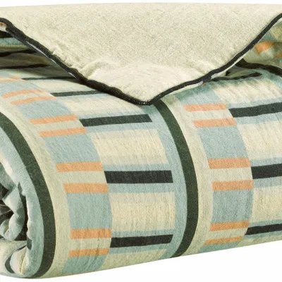 Plaids - Plaid imprimé Jason Ciel 135 x 200 - MAISON VIVARAISE - SDE VIVARAISE WINKLER