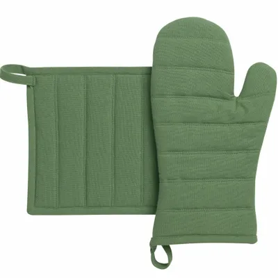 Maniques - Lot gant de cuisine et manique recyclé Jona Prairie 15 x 30 - MAISON VIVARAISE - SDE VIVARAISE WINKLER