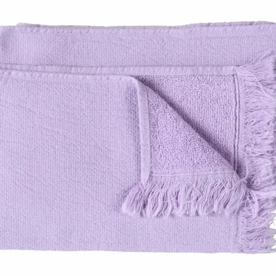 Bath towels - Set of 2 guest towels Luna Lilas 30 X 50 - LA CERISE SUR LE GATEAU