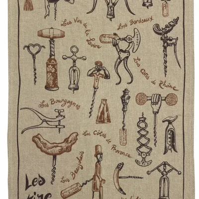 Torchons - Torchon lin Les sommeliers Naturel 45 x 70 - MAISON VIVARAISE - SDE VIVARAISE WINKLER