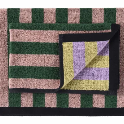 Bath towels - Set of 2 Charly guest towels Basilic 30 X 50 - LA CERISE SUR LE GATEAU