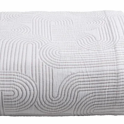 Linge de lit - Jeté Kiko Cuivre 260 x 260 - LA CERISE SUR LE GATEAU