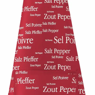 Tabliers de cuisine - Tablier de cuisine Sel & Poivre Rouge 80 X 85 - MAISON VIVARAISE - SDE VIVARAISE WINKLER