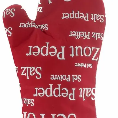 Maniques - Gant de cuisine Sel & Poivre Rouge 19 X 32 - MAISON VIVARAISE - SDE VIVARAISE WINKLER