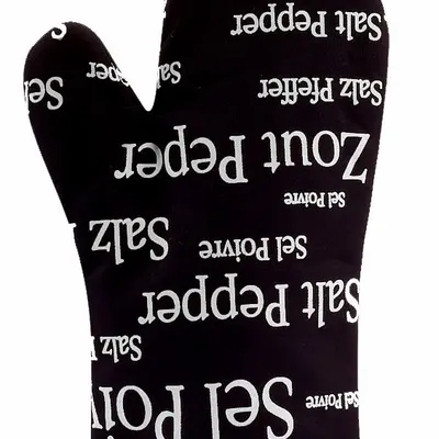 Maniques - Gant de cuisine Sel & Poivre Noir 18 X 28 - MAISON VIVARAISE - SDE VIVARAISE WINKLER