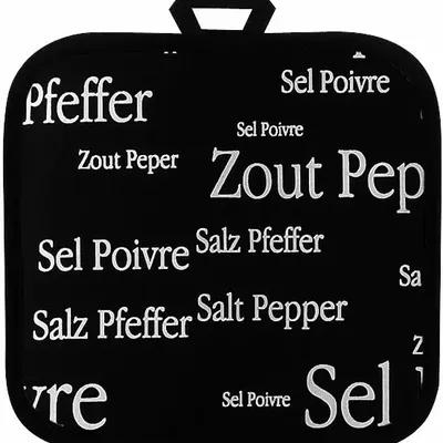 Maniques - Manique Sel & Poivre noir 20 X 20 - MAISON VIVARAISE - SDE VIVARAISE WINKLER